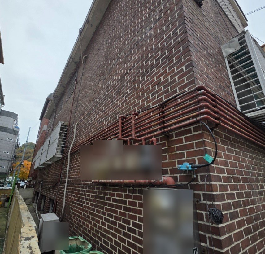 강동구 암사동 빌라 외벽 대리석 교체 전